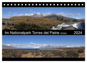Im Nationalpark Torres del Paine (Chile) (Tischkalender 2024 DIN A5 quer), CALVENDO Monatskalender von Flori0,  Flori0