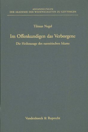 Im Offenkundigen das Verborgene von Nagel,  Tilman