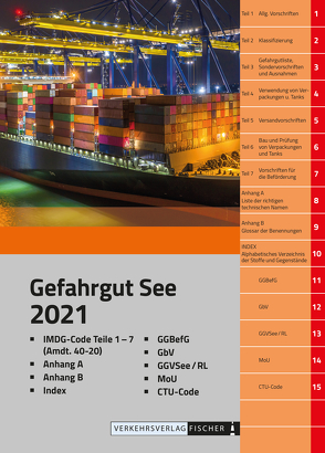 IMDG Code 2021 Gefahrgut See