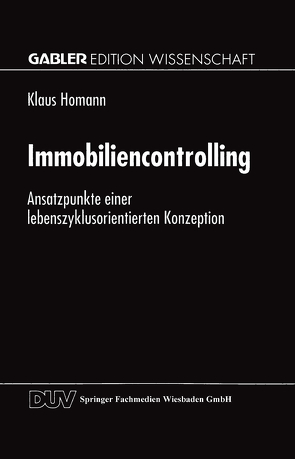 Immobiliencontrolling von Homann,  Klaus