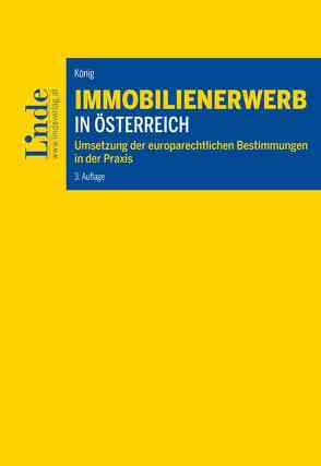 Immobilienerwerb in Österreich von Koenig,  Manfred