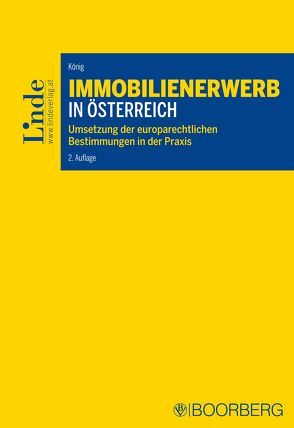 Immobilienerwerb in Österreich von Koenig,  Manfred