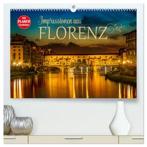 Impressionen aus FLORENZ (hochwertiger Premium Wandkalender 2024 DIN A2 quer), Kunstdruck in Hochglanz von Viola,  Melanie