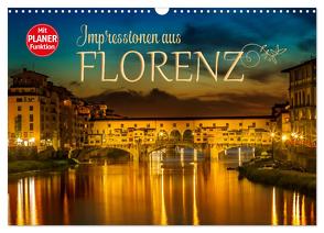 Impressionen aus FLORENZ (Wandkalender 2024 DIN A3 quer), CALVENDO Monatskalender von Viola,  Melanie