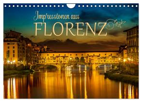 Impressionen aus FLORENZ (Wandkalender 2024 DIN A4 quer), CALVENDO Monatskalender von Viola,  Melanie
