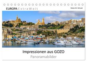 Impressionen aus GOZO – Panoramabilder (Tischkalender 2024 DIN A5 quer), CALVENDO Monatskalender von Wilczek,  Dieter