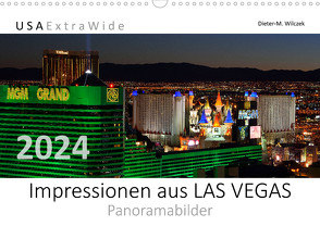 Impressionen aus LAS VEGAS Panoramabilder (Wandkalender 2024 DIN A3 quer), CALVENDO Monatskalender von Wilczek,  Dieter-M.