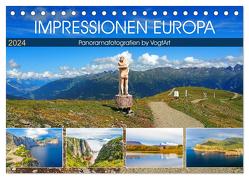 Impressionen Europa, Panoramafotografien by VogtArt (Tischkalender 2024 DIN A5 quer), CALVENDO Monatskalender von VogtArt,  VogtArt