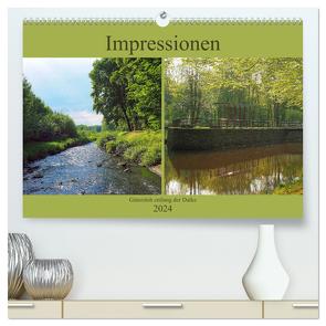 Impressionen – Gütersloh entlang der Dalke (hochwertiger Premium Wandkalender 2024 DIN A2 quer), Kunstdruck in Hochglanz von Gube,  Beate