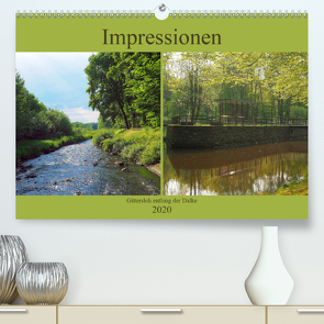 Impressionen – Gütersloh entlang der Dalke (Premium, hochwertiger DIN A2 Wandkalender 2020, Kunstdruck in Hochglanz) von Gube,  Beate