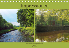 Impressionen – Gütersloh entlang der Dalke (Tischkalender 2021 DIN A5 quer) von Gube,  Beate