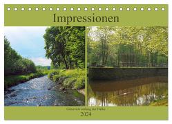 Impressionen – Gütersloh entlang der Dalke (Tischkalender 2024 DIN A5 quer), CALVENDO Monatskalender von Gube,  Beate
