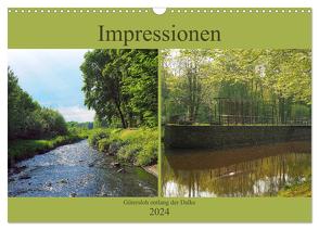 Impressionen – Gütersloh entlang der Dalke (Wandkalender 2024 DIN A3 quer), CALVENDO Monatskalender von Gube,  Beate