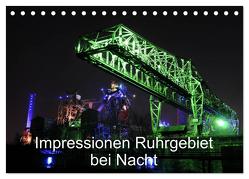Impressionen Ruhrgebiet bei Nacht (Tischkalender 2024 DIN A5 quer), CALVENDO Monatskalender von von Sannowitz,  Andreas
