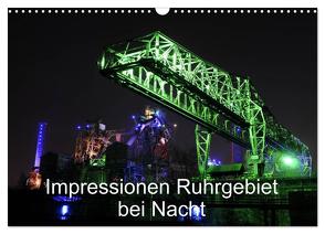 Impressionen Ruhrgebiet bei Nacht (Wandkalender 2024 DIN A3 quer), CALVENDO Monatskalender von von Sannowitz,  Andreas