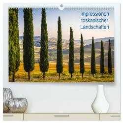 Impressionen toskanischer Landschaften (hochwertiger Premium Wandkalender 2024 DIN A2 quer), Kunstdruck in Hochglanz von PHOTO HAMBURG,  LHJ