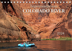 Impressionen vom Colorado River (Tischkalender 2024 DIN A5 quer), CALVENDO Monatskalender von Wilczek,  Dieter
