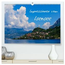 Impressionen vom Iseosee (hochwertiger Premium Wandkalender 2024 DIN A2 quer), Kunstdruck in Hochglanz von Hampe,  Gabi