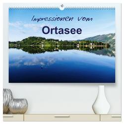 Impressionen vom Ortasee (hochwertiger Premium Wandkalender 2024 DIN A2 quer), Kunstdruck in Hochglanz von Hampe,  Gabi