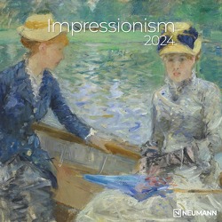 Impressionism 2024 – Wand-Kalender – Borschüren-Kalender – 30×30 – 30×60 geöffnet – Kunst-Kalender