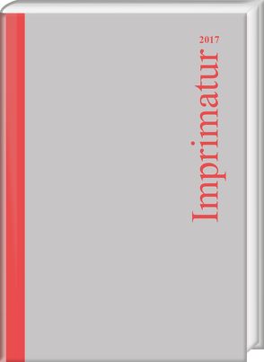 Imprimatur 25 (2017) von Schneider,  Ute