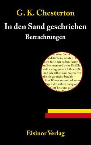 In den Sand geschrieben von Chesterton,  Gilbert K, Vandenberg,  Jakob