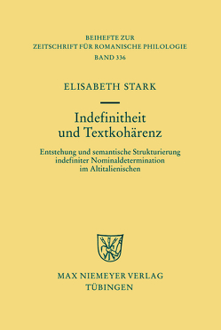 Indefinitheit und Textkohärenz von Stark,  Elisabeth
