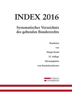 Index Bundesrecht 2016 von Keiml,  Margit