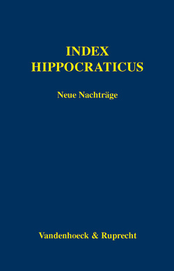 Index Hippocraticus. Neue Nachträge von Anastassiou,  Anargyros