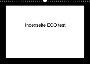 indexseite ECO test (Wandkalender 2024 DIN A3 quer), CALVENDO Monatskalender von ECO test,  indexseite