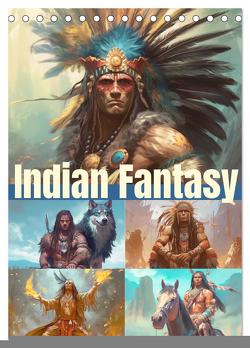 Indian Fantasy (Tischkalender 2024 DIN A5 hoch), CALVENDO Monatskalender von Hurley,  Rose