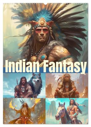 Indian Fantasy (Wandkalender 2024 DIN A2 hoch), CALVENDO Monatskalender von Hurley,  Rose