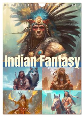 Indian Fantasy (Wandkalender 2024 DIN A4 hoch), CALVENDO Monatskalender von Hurley,  Rose