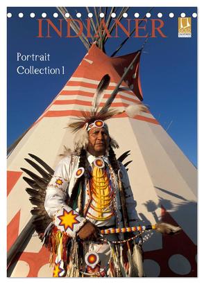 Indianer, Portrait Collection 1 (Tischkalender 2024 DIN A5 hoch), CALVENDO Monatskalender von Heeb,  Christian