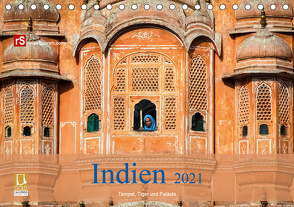 Indien 2021 Tempel, Tiger und Paläste (Tischkalender 2021 DIN A5 quer) von Bergwitz,  Uwe