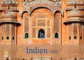 Indien 2023 Tempel, Tiger und Paläste (Tischkalender 2023 DIN A5 quer) von Bergwitz,  Uwe
