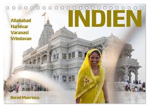 INDIEN Allahabad Haridwar Varanasi Vrindavan (Tischkalender 2024 DIN A5 quer), CALVENDO Monatskalender von Maertens,  Bernd