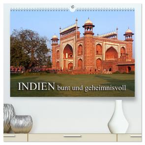 INDIEN – bunt und geheimnisvoll (hochwertiger Premium Wandkalender 2024 DIN A2 quer), Kunstdruck in Hochglanz von Seifert,  Birgit
