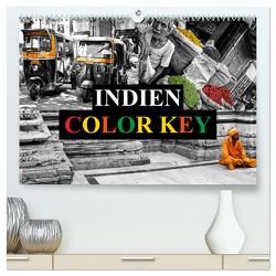 Indien Colorkey (hochwertiger Premium Wandkalender 2024 DIN A2 quer), Kunstdruck in Hochglanz von Buchspies,  Carina