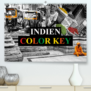 Indien Colorkey (Premium, hochwertiger DIN A2 Wandkalender 2023, Kunstdruck in Hochglanz) von Buchspies,  Carina