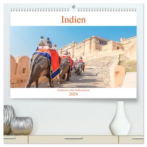 Indien – Eindrucksvoller Subkontinent (hochwertiger Premium Wandkalender 2024 DIN A2 quer), Kunstdruck in Hochglanz von pixs:sell,  pixs:sell