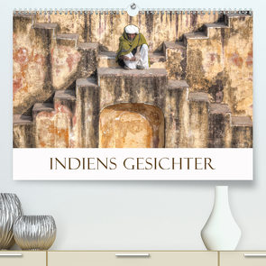 Indiens Gesichter (Premium, hochwertiger DIN A2 Wandkalender 2021, Kunstdruck in Hochglanz) von Kruse,  Joana