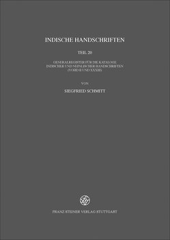Indische Handschriften von Schmitt,  Siegfried