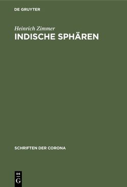 Indische Sphären von Zimmer,  Heinrich