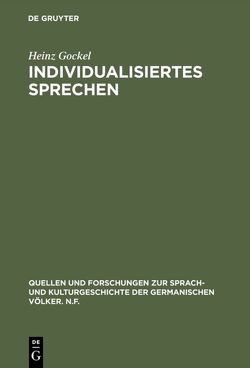 Individualisiertes Sprechen von Gockel,  Heinz