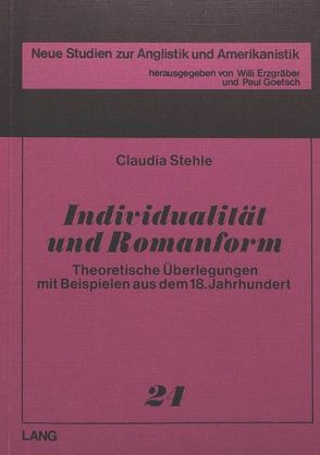 Individualität und Romanform von Stehle-Schwander,  Claudia