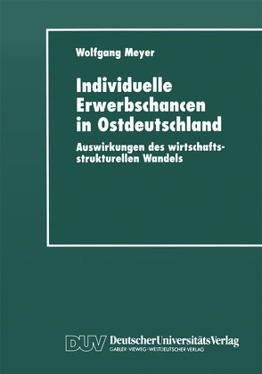 Individuelle Erwerbschancen in Ostdeutschland von Meyer,  Wolfgang