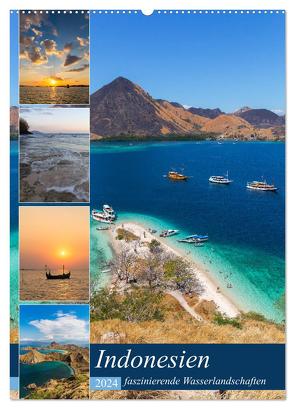 Indonesien – faszinierende Wasserlandschaften (Wandkalender 2024 DIN A2 hoch), CALVENDO Monatskalender von Heiss,  Daniel
