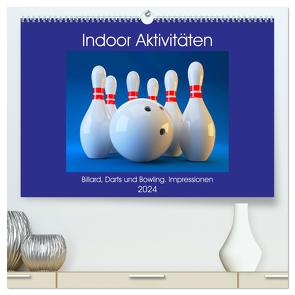 Indoor Aktivitäten. Billard, Darts und Bowling. Impressionen (hochwertiger Premium Wandkalender 2024 DIN A2 quer), Kunstdruck in Hochglanz von Hurley,  Rose