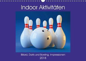 Indoor Aktivitäten. Billard, Darts und Bowling. Impressionen (Wandkalender 2018 DIN A3 quer) von Hurley,  Rose